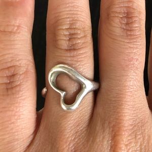Tiffany’s Open Heart Ring Size 5/6